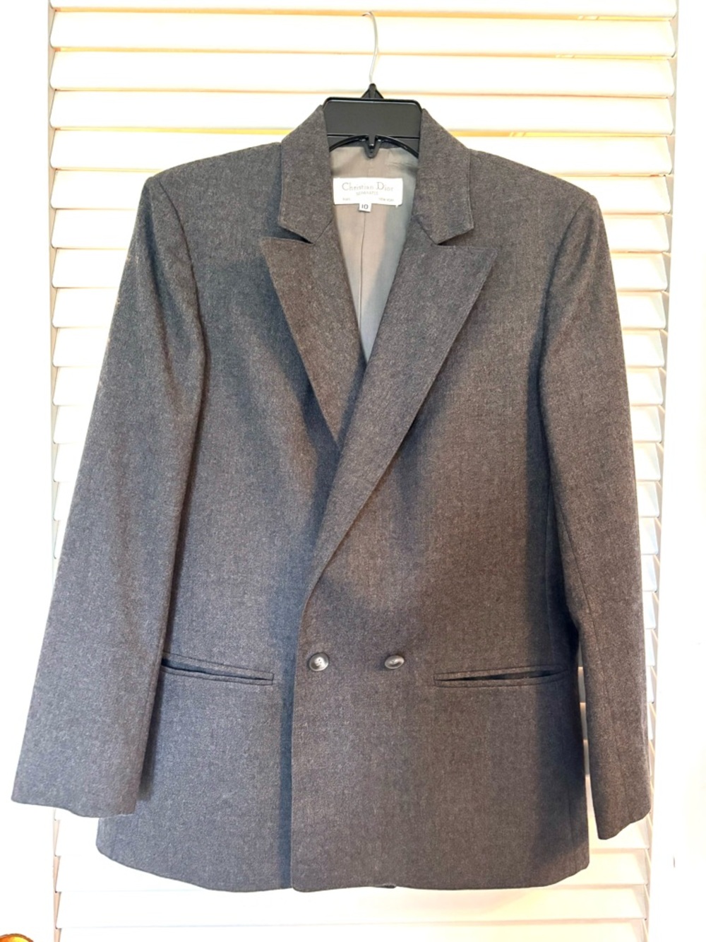 CHRISTIAN DIOR Women’s 100% Wool lined Two button Blazer